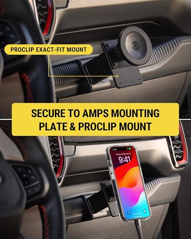 Scosche MP2WDLHD MagicMount™ Pro2 XL Heavy Duty, Strong Suction Cup Cell Phone Mount, Long Arm Windshield/Dashboard Phone Holder with Anti-Shake Stabilizer for iPhone, Android, Tablet, Car, Truck in Saudi Arabia