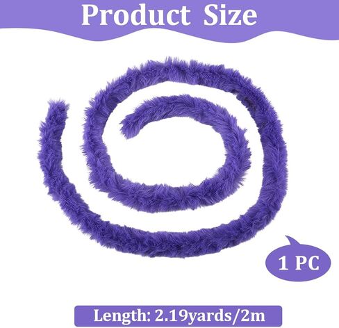 78.74 Inch Faux Craft Fur Fabric Strip White Shaggy Plush Fuzzy Precut Strips Soft Soild Fluffy Furry Ribbon Roll Sewing Trim for Sewing Making Clothes Costume Home Decor Cosplay Christmas in Saudi Arabia