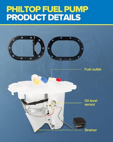 Philtop Fuel Pump Electric FG1568 Assembly FIT for Forte/Forte Koup 2010-2013 2.0L 2.4L ، DFG1568 ، E9027M ، P76510 ، SP3039M MOPERS MOPLE SENSBLE in Saudi Arabia