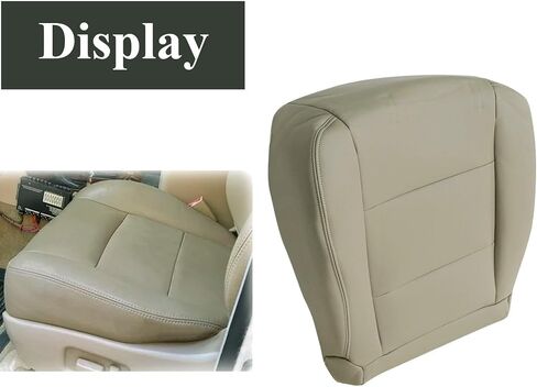 NLQR Front Driver Side Bottom Replacement Microfiber Leather Seat Cover Stone Gray Compatible with Toyota Land Cruiser 1998 1999 2000 2001 2002 2003 2004 2005 2006 2007 in Kuwait