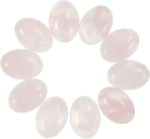 MECCANIXITY Flat Oval Stone,Oval Cabochons Stones 14mm x 10mm Natural Stone Cabochons for Jewelry Making DIY Photo Frame Home Decor (Pack of 10, Turquoise) in Saudi Arabia