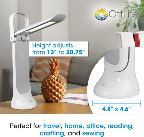 OttLite Dimmable LED Task Lamp - Portable, Adjustable, Desk Light, Great Gift in Saudi Arabia