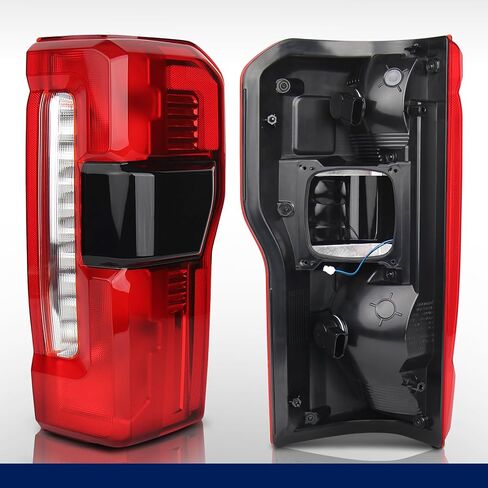 Tail Light Compatible with 2023 2024 2025 Ford F250 F350 Left Driver Side Rear Taillight Assembly w/Blind Spot, Halogen Type,Replace OEM PC3Z13405B FO2800294 in Saudi Arabia