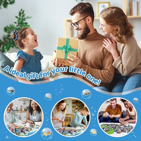 300 Piece Jigsaw Puzzle for Adults&Kids-Galapagos Islands Puzzles for Adults Large Piece-Volcanic Lake Landscape with Rocks- Perfection Game for Relaxation, Gift & Home Decor (20.5" x 15") in Saudi Arabia