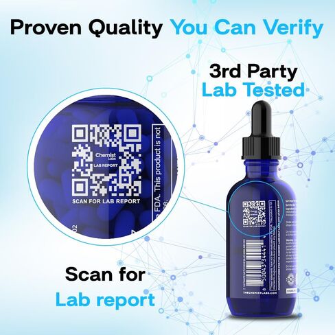 الميثيلين الأزرق | 1 ٪ حلول الصف USP | 2oz قطرات سائلة | الصف الصيدلاني | دعم الخلوية والميتوكوندريا | الفورمالديهايد الحرة | صنع في الولايات المتحدة in Saudi Arabia