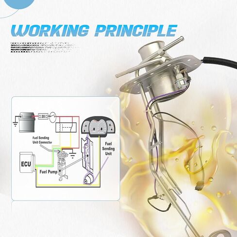 Diesel Fuel Sending Unit 16 gal. FMSU-9DES Compatible with Ford F-250, F-350 1994-1997 F-Series Diesel Pickup Sending Unit Side Metal Tank FMSU9DES in Saudi Arabia