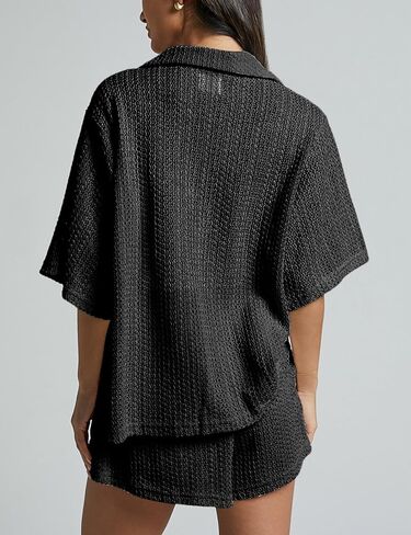 2 قطعة تغطية ملابس السباحة الكروشيه للنساء جوفاء خارج مجموعات نصف الأكمام متماسكة مجموعات شورتات (صلى الله عليه وسلم) in Kuwait