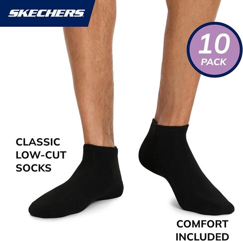 Skechers Men 10 Pack Pack Cushioned Scushioned Low Cut in Saudi Arabia