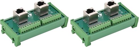 RJ45 8P8C DIN السكك الحديدية جبل موصل إيثرنت توزيع لوحة القطع ، 1Way RJ45 مقبس عمودي موصل كتلة المحطة in Kuwait