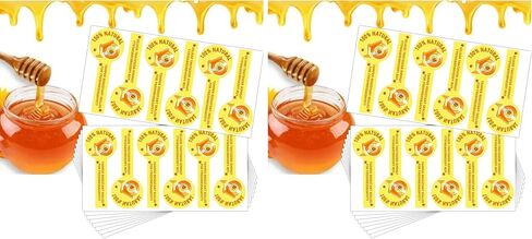 Tamper Evident Seals Labels for Honey Jars 1.5x4 Inch Tamper Proof Honey Stickers Safe Secure Tamper Evident Seals Stickers Bottle Lid Labels for Drink Food Freshness,500 Pcs in Saudi Arabia