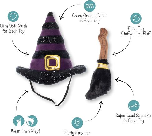 Fringe Studio Small Plush Dog Toy Set, Let's FANG Out, 3 Piece Set, PetShop Collection (662070) in Saudi Arabia