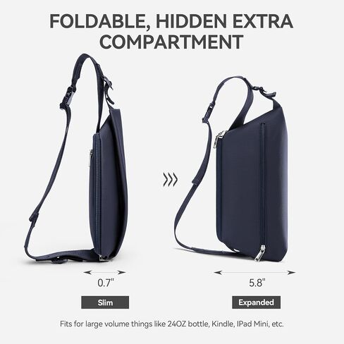 BOSTANTEN Sling Bag for Women Crossbody Bag Travel Cross Body Purse Large Fanny Waist Pack Water-Resistant in Saudi Arabia