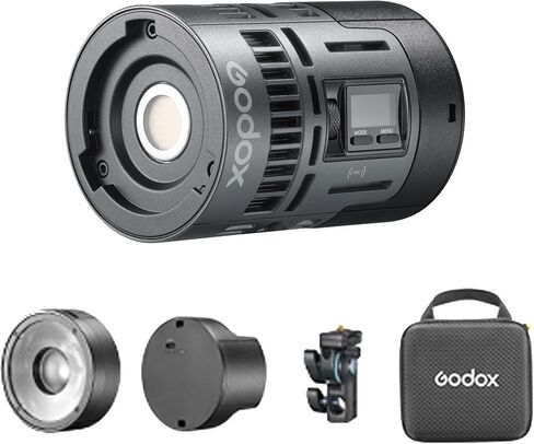 Godox RS60BI LED Video Light,Mini Size 60W Power,CCT/HSI/RGBW/FX Mode,with Detachable Battery,Support E27 Socket/USB/NPF/V-Mount Battery Power for Photographers,Filmmakers,Studios in Kuwait