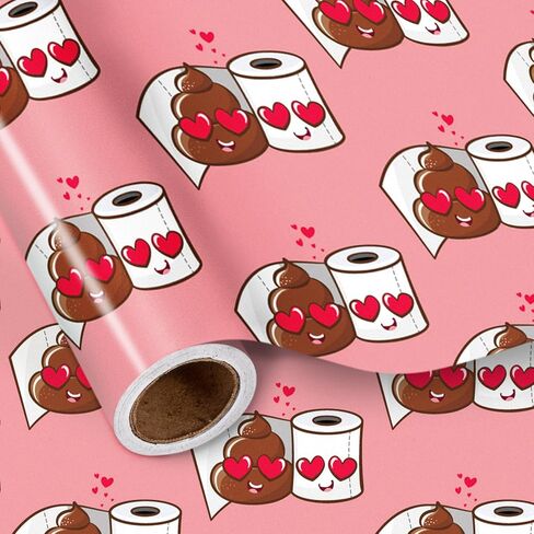LeZakaa Valentine's Wrapping Paper Roll, Pink Te quiero Text (Spanish for I love you) & Hearts Design, Mini Roll, for Valentine's Day, Wedding, Party, Anniversary Lover - 17 inches x 16.4 Feet in Saudi Arabia