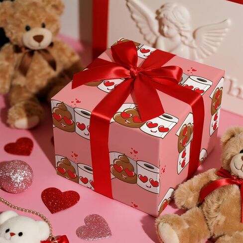 LeZakaa Valentine's Wrapping Paper Roll, Pink Te quiero Text (Spanish for I love you) & Hearts Design, Mini Roll, for Valentine's Day, Wedding, Party, Anniversary Lover - 17 inches x 16.4 Feet in Saudi Arabia