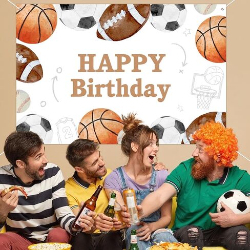 5 × 3 قدم الكرة الرياضية ديكورات عيد ميلاد خلفية ، عيد ميلاد سعيد لكرة القدم كرة القدم لكرة القدم لكرة القدم لافتة الأطفال الرياضة in Kuwait