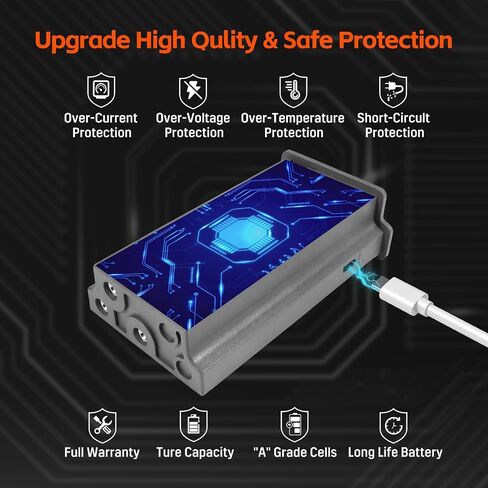 قابلة لإعادة التجميع لصيد حزمة بطارية كاميرا الصيد ، تكشف عن حزمة البطارية 6000mAh متوافقة مع كاميرا الصيد X ، XB ، SK ، X Pro ، Pro 3.0 ، X Gen 2.0 ، X Gen 3.0 (2 pack) in Kuwait