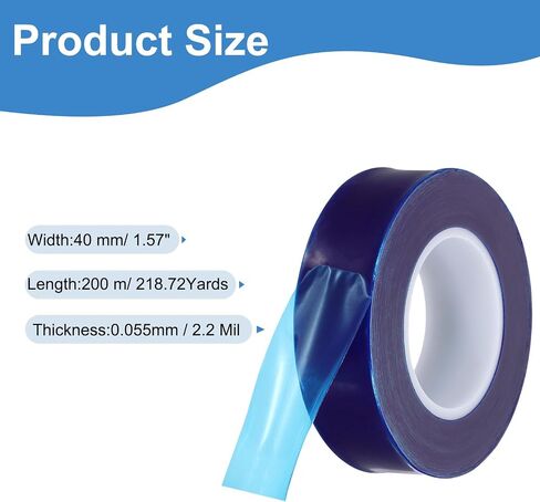 PATIKIL Removable Protective Film Tape, 2 Inch x 656 ft PE Surface Protective Scratch Film Tape Roll for Furniture Electrical Appliances Plastic Hardware No Stickiness Clear in Saudi Arabia