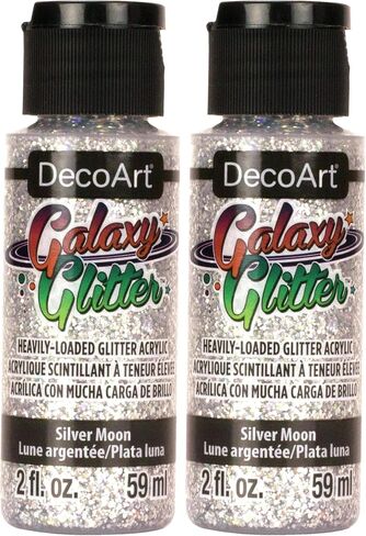Decoart Deco Art Galaxy Glitter ، 59ml ، Silver (حزمة 2) in Saudi Arabia
