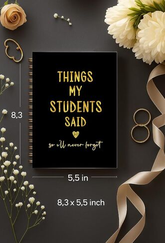 Bitcny Teacher Gift Procons ، شكرًا لك هدية للمعلم ، هدايا تقدير المعلم ، مجلة تذكار ، دفاتر المعلمين للمستلزمات المدرسية ، المنزل والمكتب ، SPOON BOOND 5.5 × 8.5 in Saudi Arabia