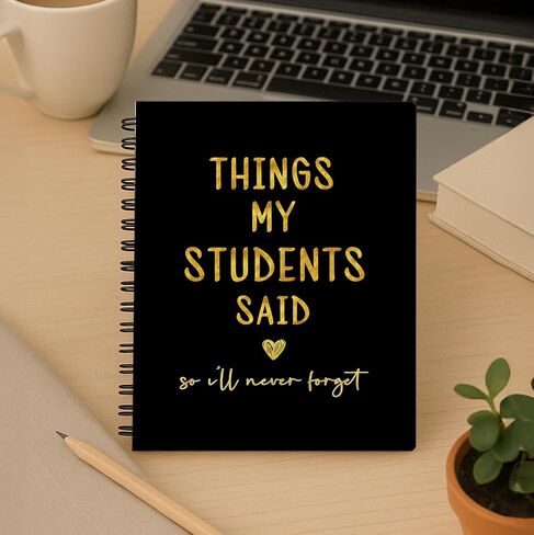 Bitcny Teacher Gift Procons ، شكرًا لك هدية للمعلم ، هدايا تقدير المعلم ، مجلة تذكار ، دفاتر المعلمين للمستلزمات المدرسية ، المنزل والمكتب ، SPOON BOOND 5.5 × 8.5 in Saudi Arabia
