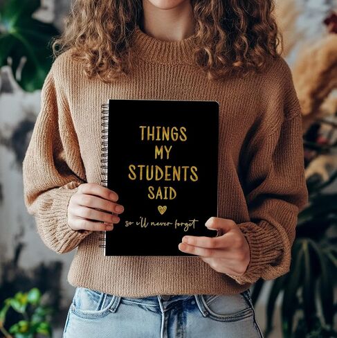 Bitcny Teacher Gift Procons ، شكرًا لك هدية للمعلم ، هدايا تقدير المعلم ، مجلة تذكار ، دفاتر المعلمين للمستلزمات المدرسية ، المنزل والمكتب ، SPOON BOOND 5.5 × 8.5 in Saudi Arabia