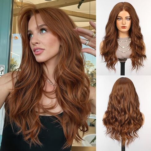Long Brown Wigs for Women Lace Front Wig in Saudi Arabia