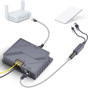 XLTTYWL Starlink Mini 12V Adapter Kit, 150W 3 in 1 GigE Passive & ESD Protection Mini Starlink 12v with USB & Type-C Power Output and DC Step UP Converter DC 9-36V/200W for Starlink Mini Dishy in Kuwait