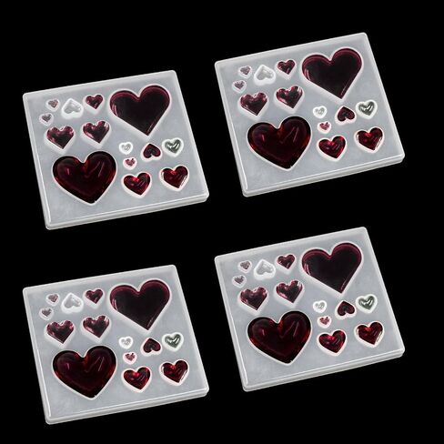 5PCS Hair Clips Silicone Molds Set - Resin Jewelry Making Kit for DIY Crafts Making - Hairpin Molds in Saudi Arabia