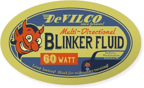 CafePress Devilco Blinker Fluid Oval Car Bumper Sticker in Kuwait
