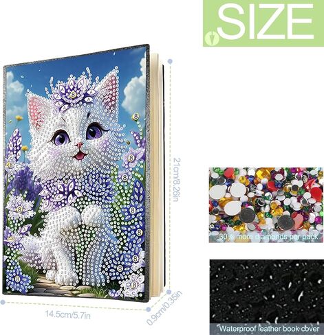 TDFERAN Diamond Art Notebooks DIY Diamond Painting Notebook Gem Art for Adults Valentines Day Journal Special Shaped Crystal Journaling Notebooks Painting Sketchbook in Saudi Arabia