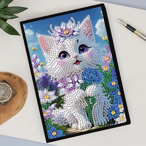 TDFERAN Diamond Art Notebooks DIY Diamond Painting Notebook Gem Art for Adults Valentines Day Journal Special Shaped Crystal Journaling Notebooks Painting Sketchbook in Saudi Arabia