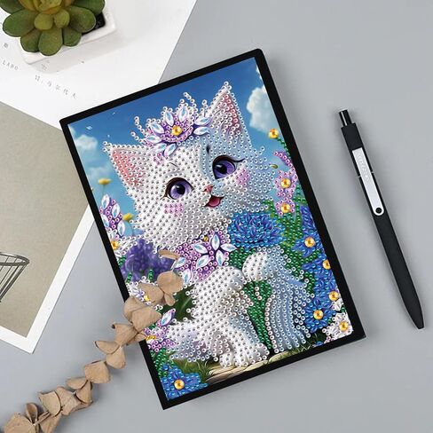 TDFERAN Diamond Art Notebooks DIY Diamond Painting Notebook Gem Art for Adults Valentines Day Journal Special Shaped Crystal Journaling Notebooks Painting Sketchbook in Saudi Arabia