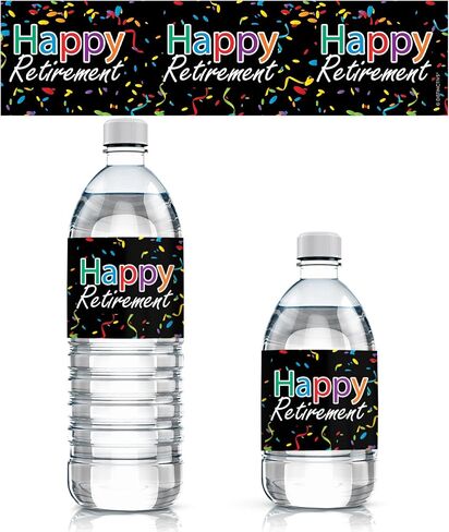 Happy Retirement Party Favor Stickers – 180 Count, Chocolate Kisses Candy Stickers, Retirement Party Favors for Guests in Saudi Arabia