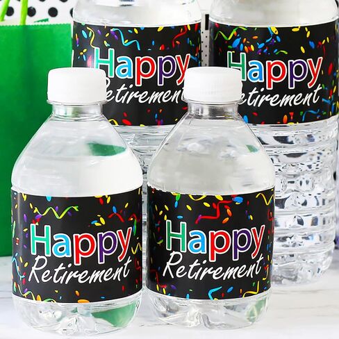 Happy Retirement Party Favor Stickers – 180 Count, Chocolate Kisses Candy Stickers, Retirement Party Favors for Guests in Saudi Arabia