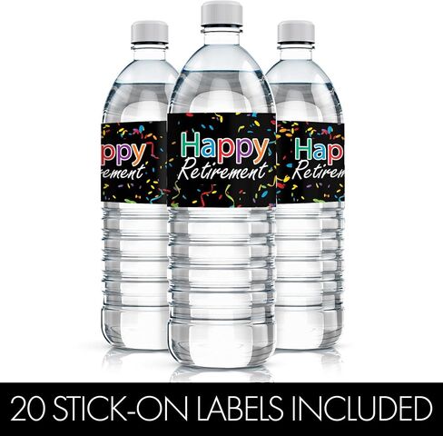 Happy Retirement Party Favor Stickers – 180 Count, Chocolate Kisses Candy Stickers, Retirement Party Favors for Guests in Saudi Arabia