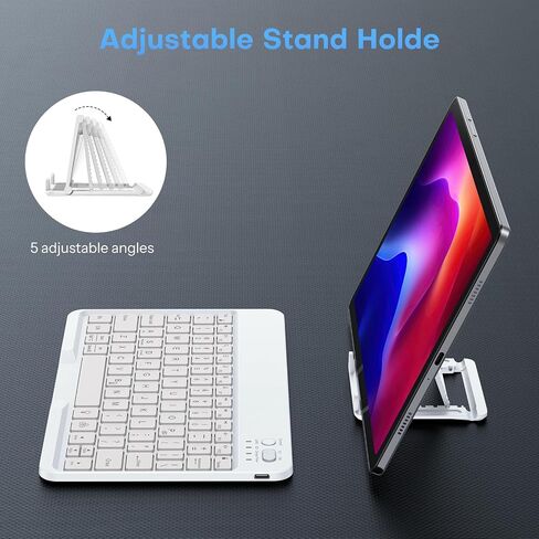 OMOTON Bluetooth Keyboard for Samsung Tablet, with 7 Colors Backlight Rechargeable Wireless Keyboard for Galaxy Tab A9+/A9+ Plus/S9/S9 Plus/S9 FE etc, Compatible with Android/Windows/iOS in Kuwait