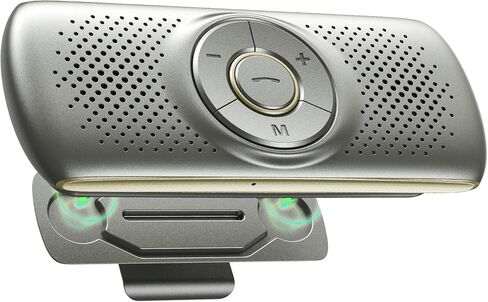 مكبر صوت Agptek مع Bluetooth 5.0 ، مجموعة هاتفيات سيارة مجانية للمكالمات ، GPS & Music مع فتحة بطاقة TF ، Motion Auto On ، Siri Google Assistant Support Wireless Car Cliperphone in Kuwait