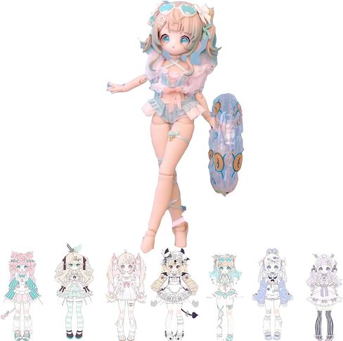 1/12 BJD Dolls Blind Box,Kawaii BJD Dolls UF Fruits Series 1/12 Ball Jointed Doll Collectable Action Figure Posable Dress Up Doll for Girls Birthday Party Gift Toys in Saudi Arabia