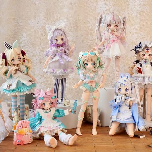1/12 BJD Dolls Blind Box,Kawaii BJD Dolls UF Fruits Series 1/12 Ball Jointed Doll Collectable Action Figure Posable Dress Up Doll for Girls Birthday Party Gift Toys in Saudi Arabia