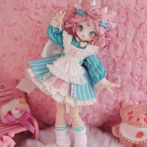1/12 BJD Dolls Blind Box,Kawaii BJD Dolls UF Fruits Series 1/12 Ball Jointed Doll Collectable Action Figure Posable Dress Up Doll for Girls Birthday Party Gift Toys in Saudi Arabia