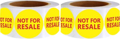 Top label Not for Resale Labels for Retail Store,2 Inch Inventory Stickers,500 Pcs Per Roll in Saudi Arabia