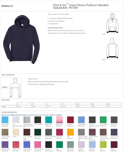 Port & Company Men's Classic Pullover Hooded Sweatshirt in Saudi Arabia