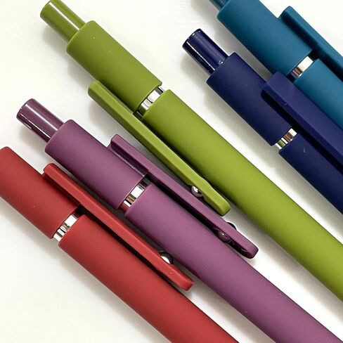 sencoo 5 pack Blue Gel Pens and Refills 0.5mm Fine Point Quick Drying Ink Smooth Writing Retractable Pens Student Pens (style1) in Saudi Arabia