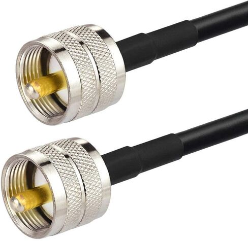 SUPERBAT PL259 كابل UHF RF كابل محوري محوري 6.56 قدم + طقم محول 3 قطع، كابل UHF + طقم محول SMA/BNC/PL259/SO239 لـ CB، والهواة، ومقياس SWR، وتطبيقات الراديو ثنائية الاتجاه in Saudi Arabia