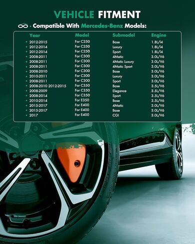Scitoo الخلفية الخلفية اليسار واليمين مجموعة محور محور CV 2012-2015 لـ Mercedes-Benz C250 1.8L ، 2008-2011 لـ Mercedes-Benz C300 3.0L ، 2015-2017 لـ Mercedes-Benz E400 3.0L NCV48079،20435018101810 in Kuwait