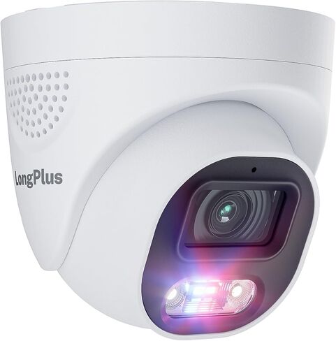 نظام كاميرات الأمن Longplus ، 4K-UHD 16CH NVR 8MP نظام أمن المنزل السلكي الداخلي في الهواء الطلق ، 8 كاميرات Poe Dome ، LED SPOT LIGH in Kuwait