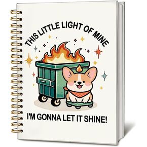 لطيف مجلة Notebost مجلة Noteboor Fire Fire ، القوس الوردي اللطيف للنساء للنساء ، هدايا مكببة النار ، هدايا المكاتب المضحكة لزملاء العمل ، 5.5 × 8.3 بوصة in Kuwait