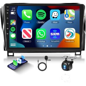 [8 CORE 4G+64G] Car Radio for Toyota Tundra 2007-2013 & Toyota Sequoia 2008-2018 with Wireless Carplay/Android Auto, 10.1 Inch Android 13 Car Stereo, Bluetooth, GPS, WiFi, SWC, Backup Camera in Saudi Arabia