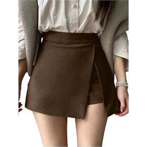 Gorglitter Women's Split Mini Mini Skirt High Weist Skort مع شورتات داخلية in Kuwait